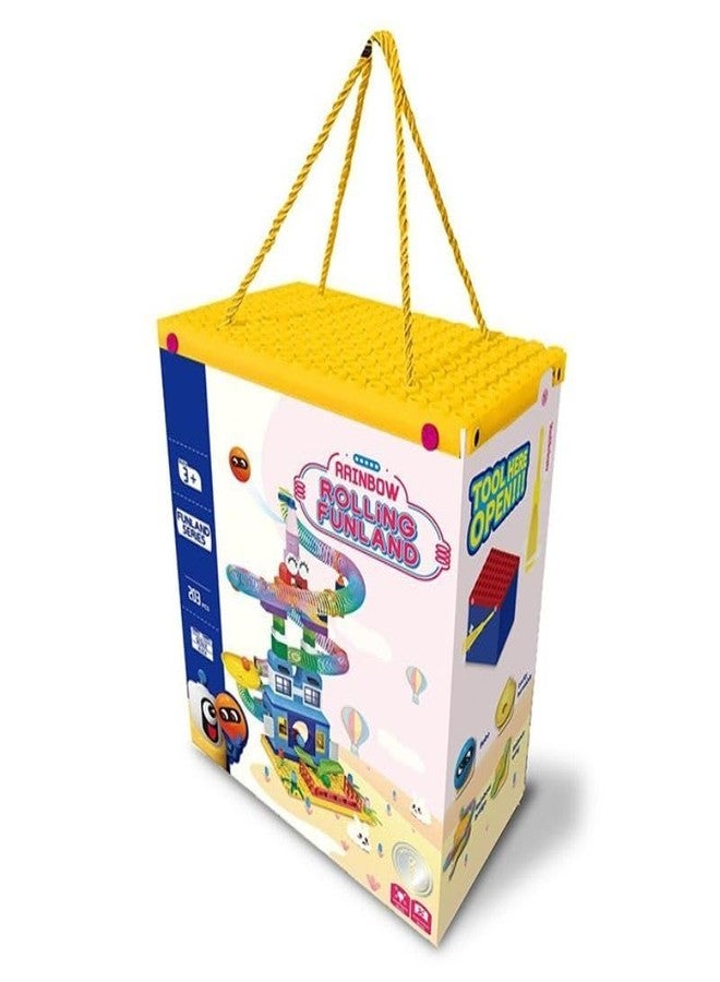 Jet Roy Children Early Education Puzzle Spelling Insert Large Particles Building Blocks Pipe Game Assembling Toys Rainbow Standard Version-203 Pieces Kids to Play - Image 2